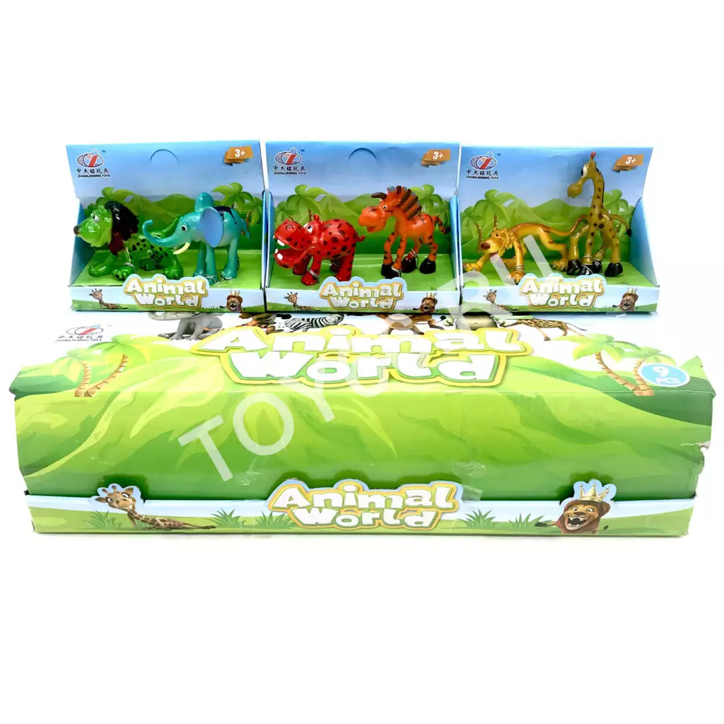 Животные Африки 9 шт. в блоке 020-17