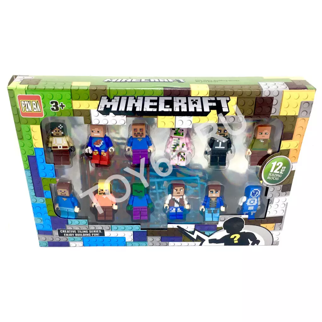 Фигурки Герои из кубиков 12 шт. в наборе 0296E