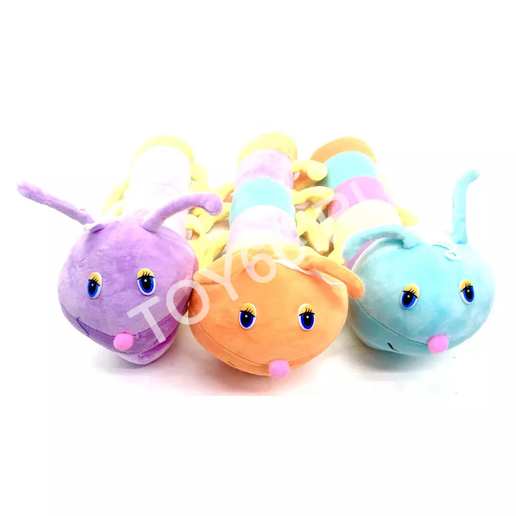 Мягкая игрушка Гусеница 10 шт в блоке 1206-45