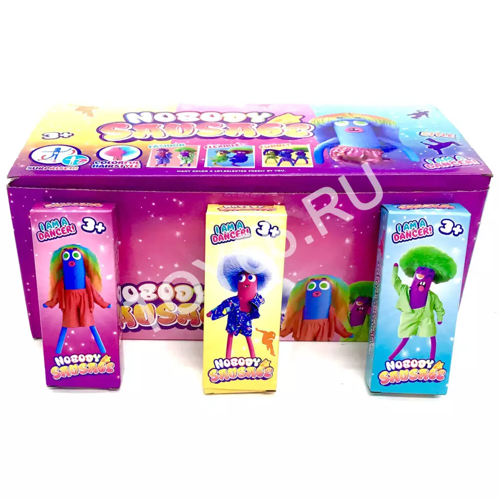 Игрушка Танцующая сосиска 36 шт. в блоке 222-1