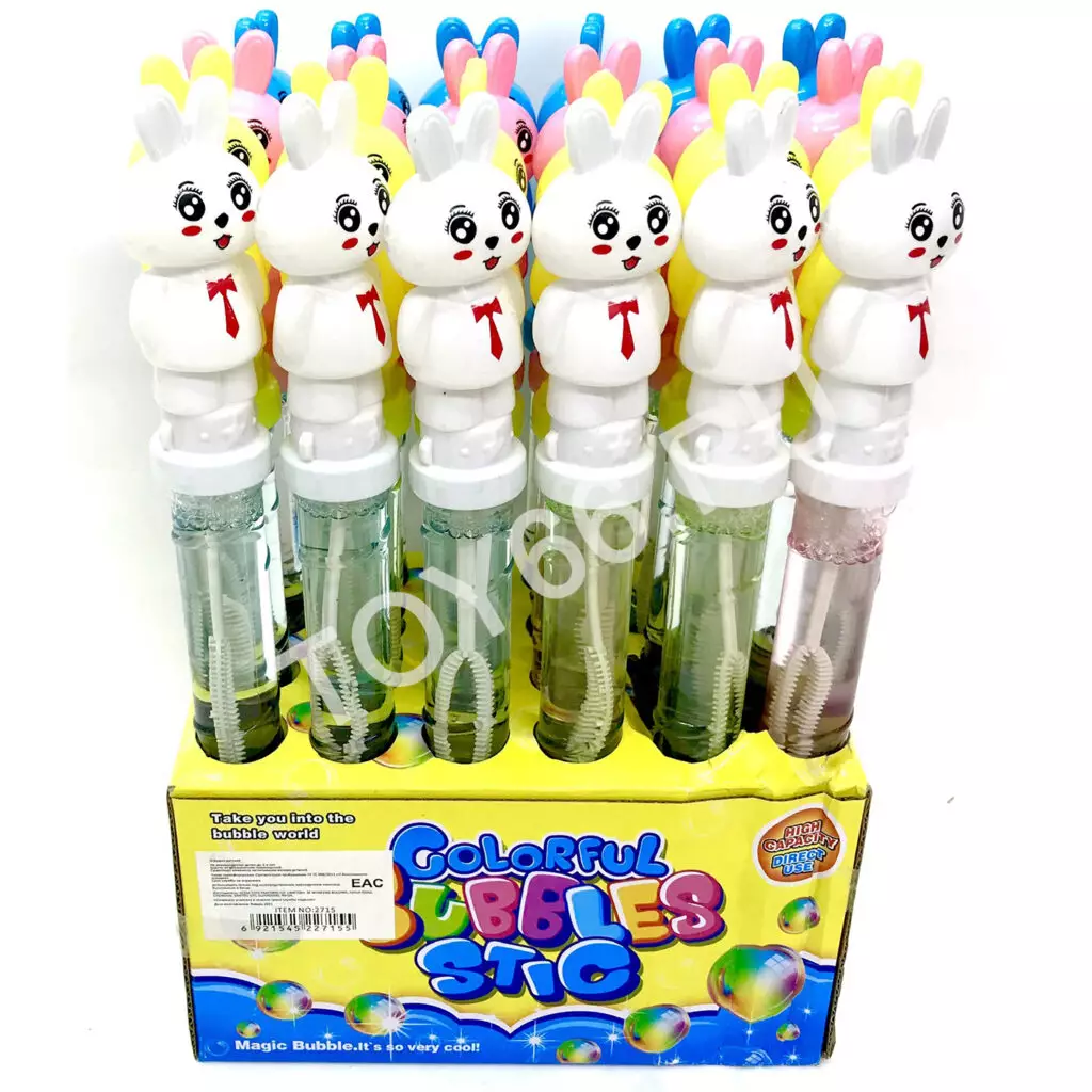 Мыльные пузыри Зайка 24 шт в блоке 2715