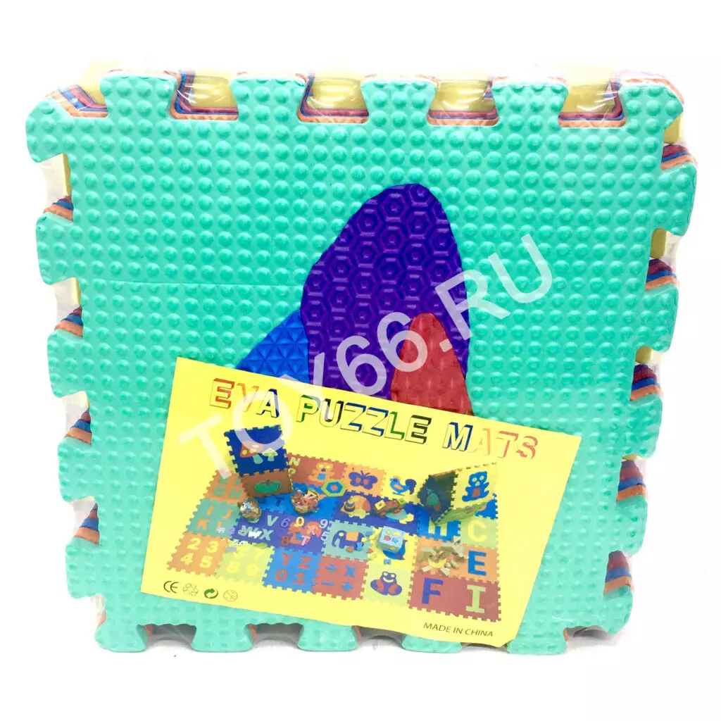 Мягкий коврик Пазл 10 листов 32*32 см 3110D