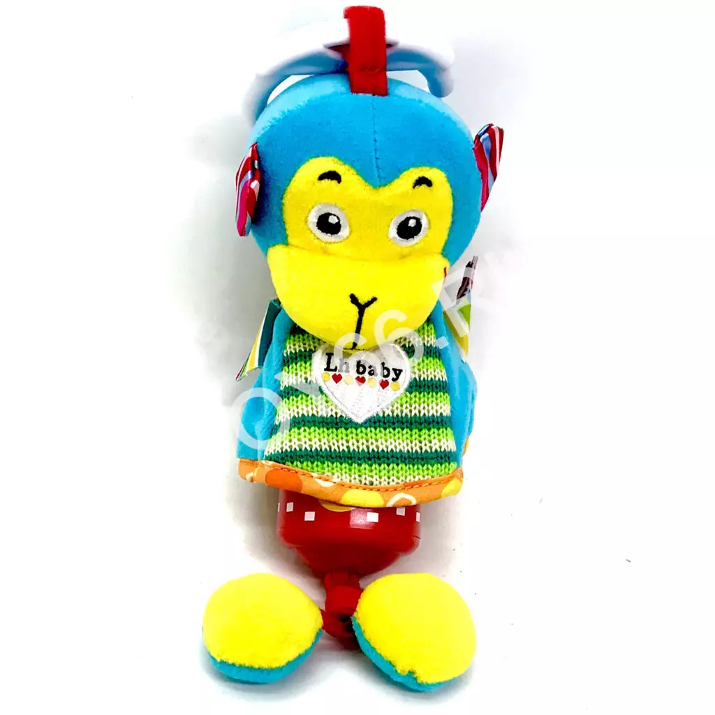 Мягкая игрушка-погремушка Обезьянка (муз.) 5635-2