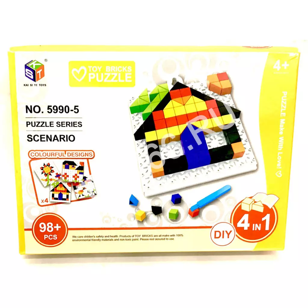 Пазл 4 в 1 Домик 5990-5