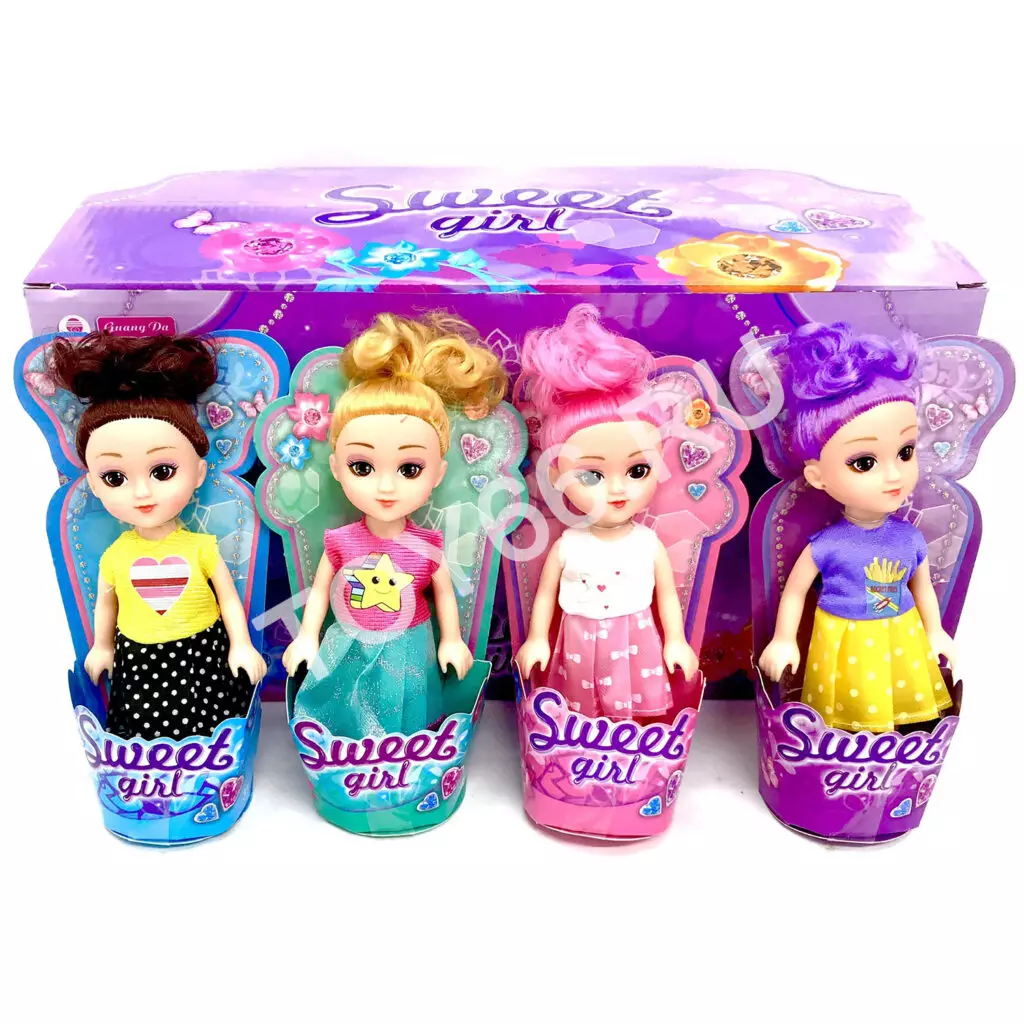 Кукла Sweet girl 12 шт. в блоке 608A