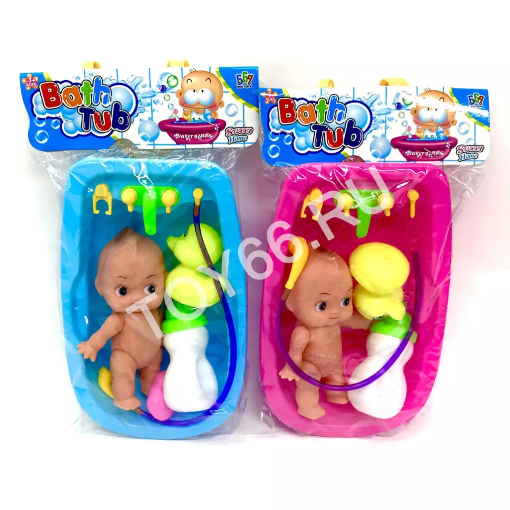 Пупс в ванной с аксессуарами 669-225A