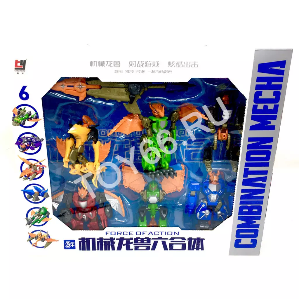 Роботы трансформеры 6 шт в наборе 6791-A
