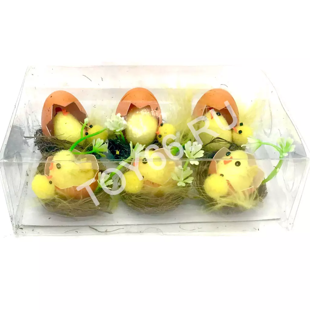 Цыплята в скорлупе 6 шт. в блоке 6988G Цыплята в скорлупе 6 шт. в блоке 6988G