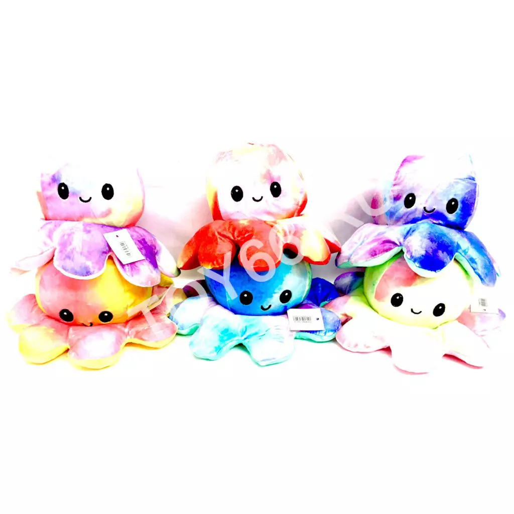 Мягкая игрушка Осьминоги перевёртыш 12 шт. в уп. 727-2 Мягкая игрушка Осьминоги перевёртыш 12 шт. в уп. 727-2