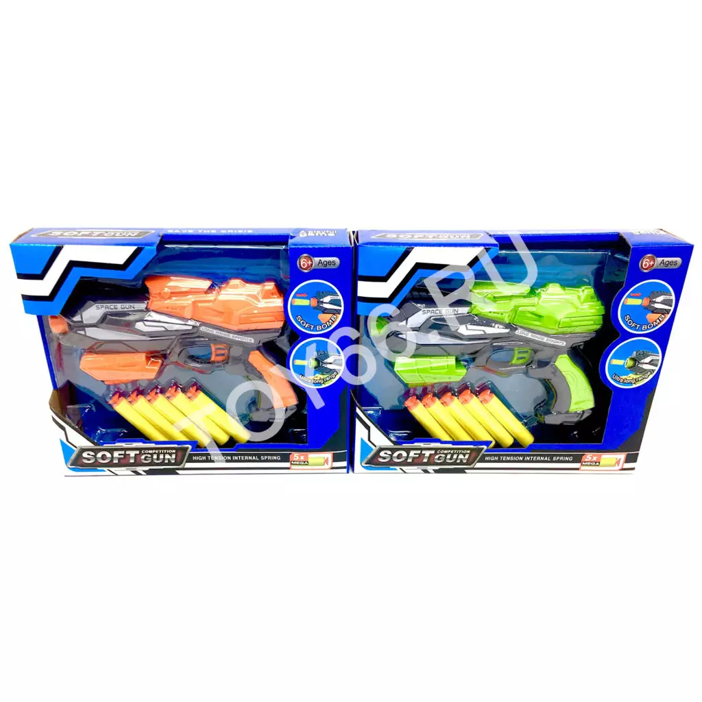 Пистолет с мягкими пульками 826-20 Пистолет с мягкими пульками 826-20