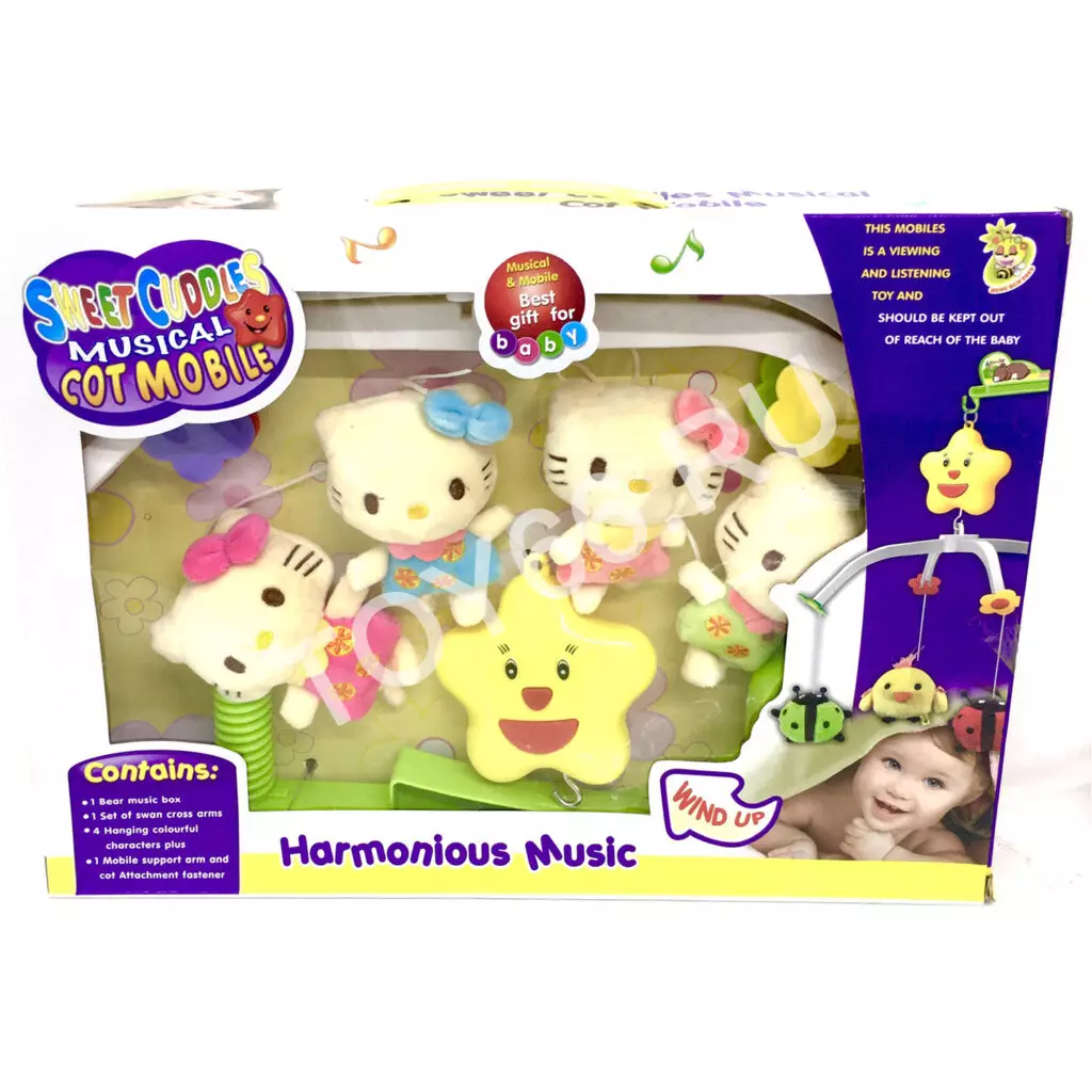 Каруселька на кроватку (музыкальная) D093