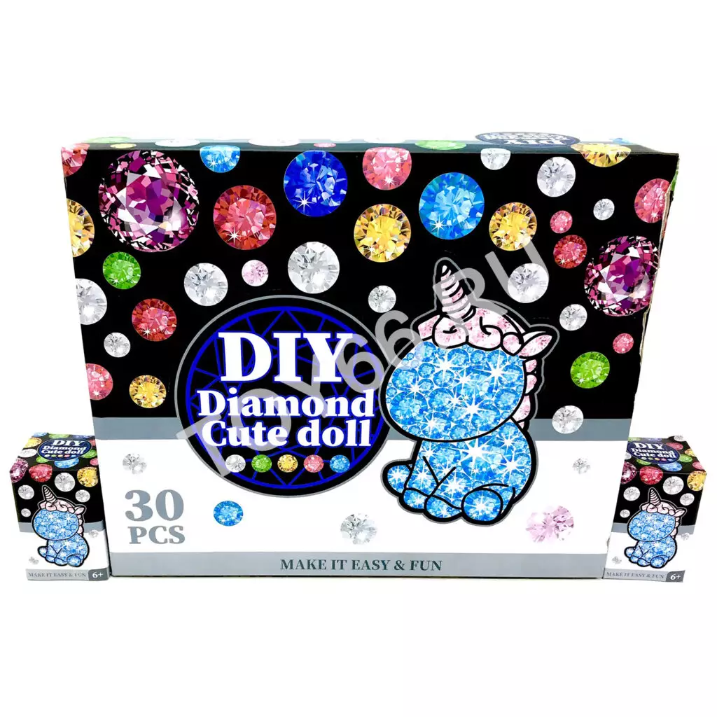 Набор алмазный единорог 30 шт в блоке DD122