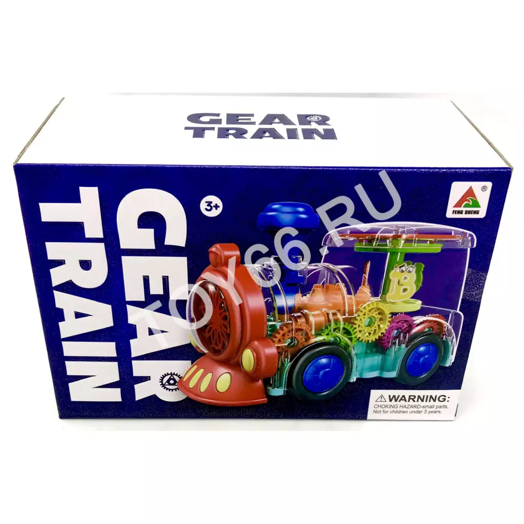 Паровоз с шестерёнками (свет, звук) FS238-1A