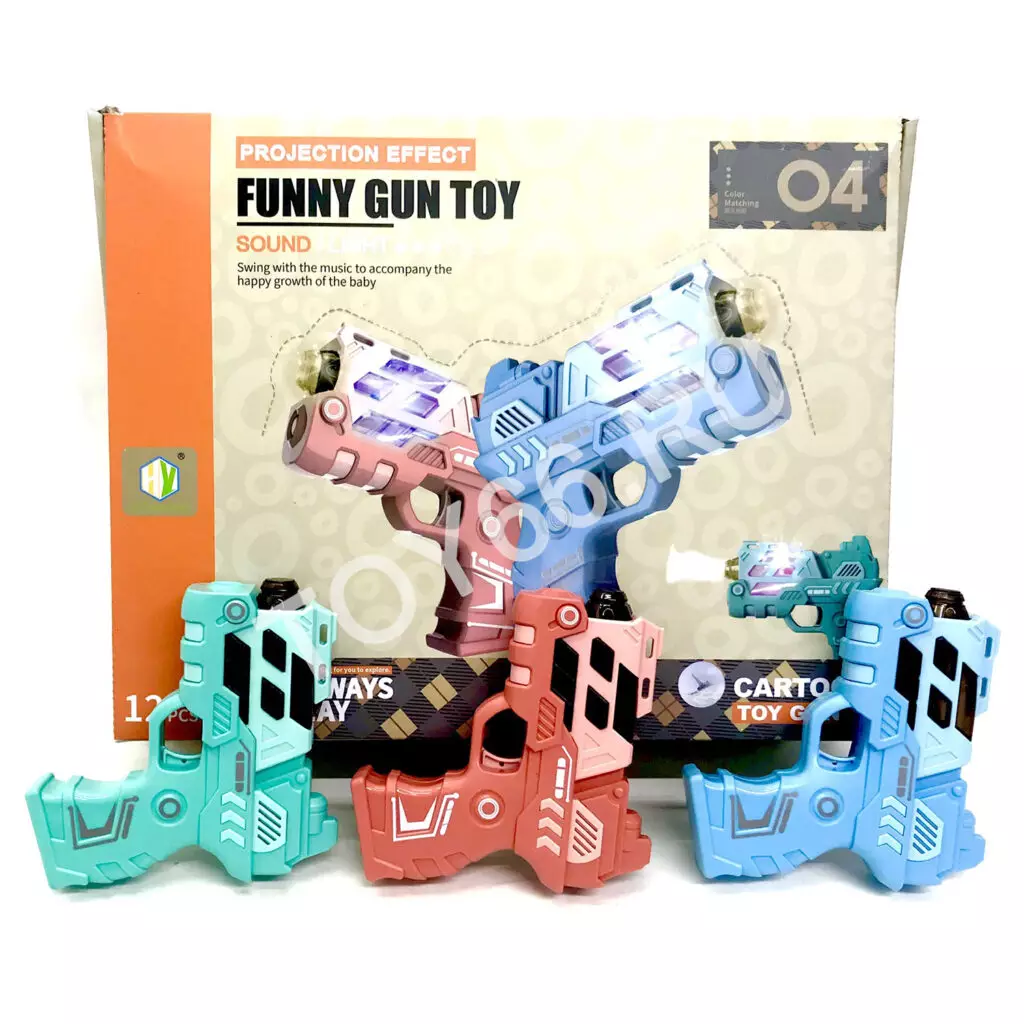 Пистолет, свет звук, 12 шт в блоке HY-776