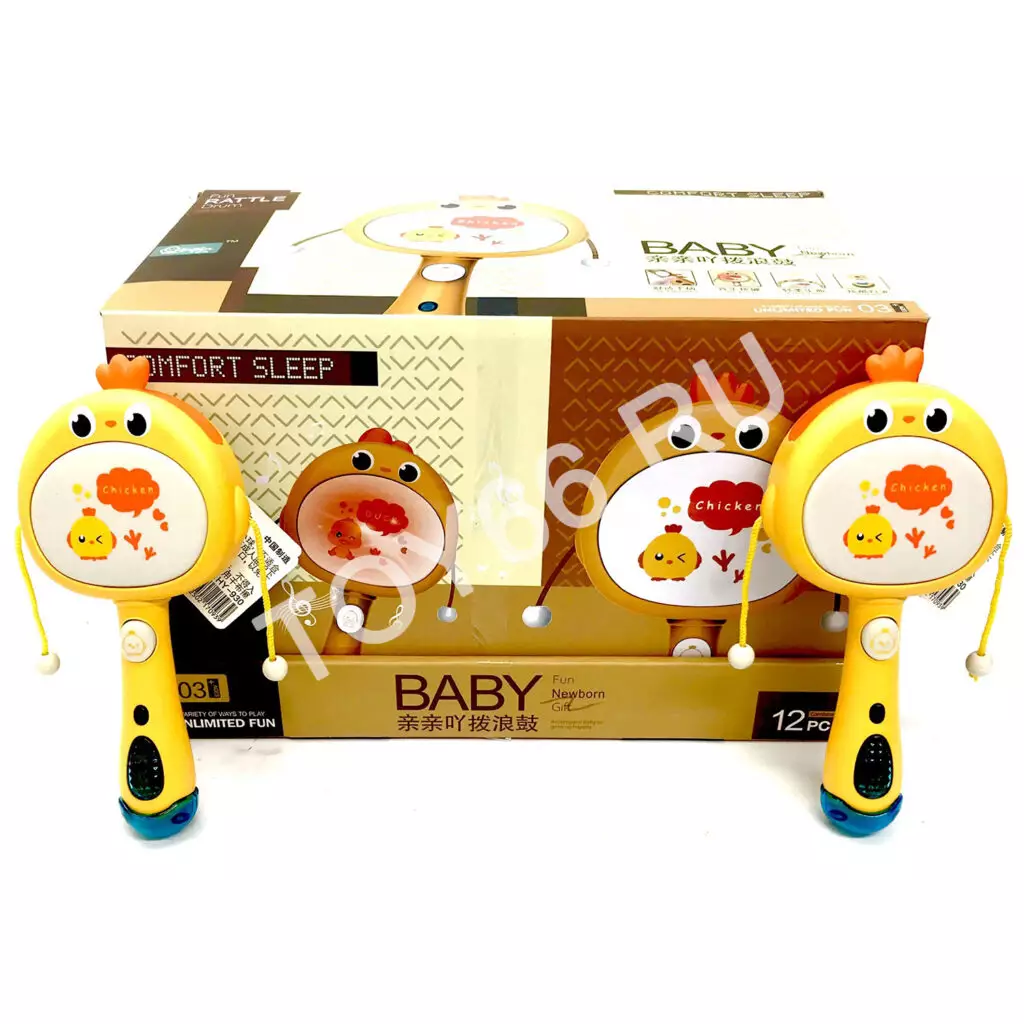 Игрушка Стучалка для малышей 12 шт в блоке HY-930