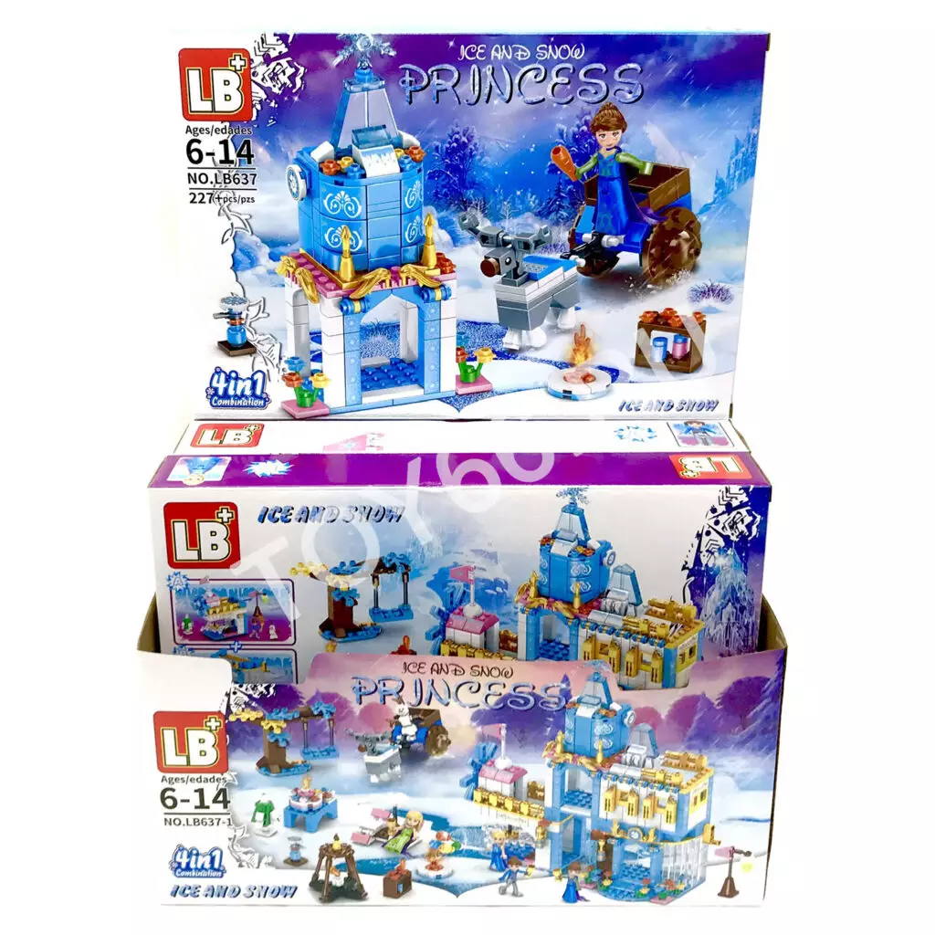 Конструктор Принцесса 4 шт. в блоке LB637-1