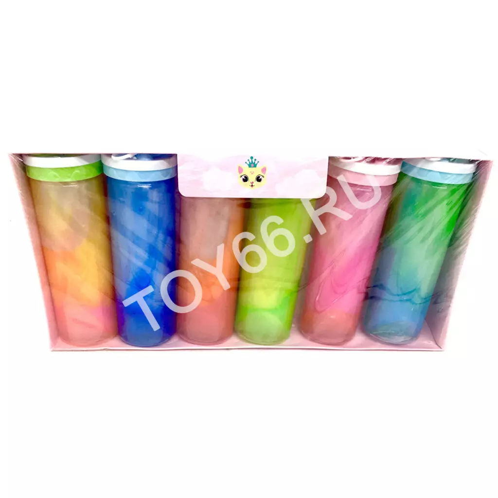 Лизун в колбах 6 шт. в блоке LY-06