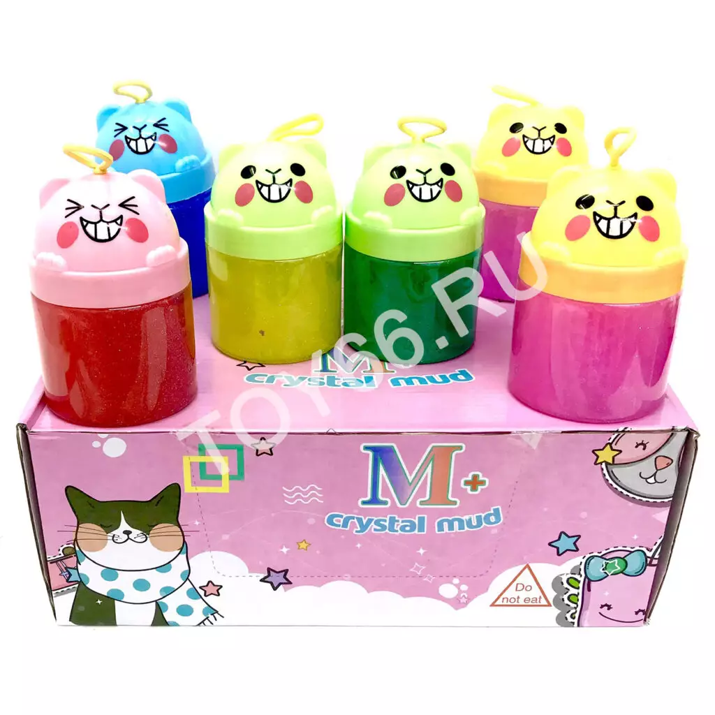 Лизун Котики 12 шт. в блоке LY-35