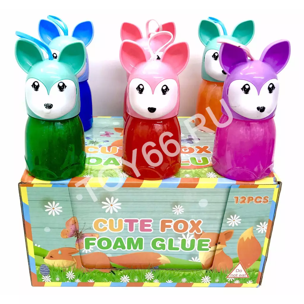 Лизун Лис 12 шт. в блоке LY-48-1