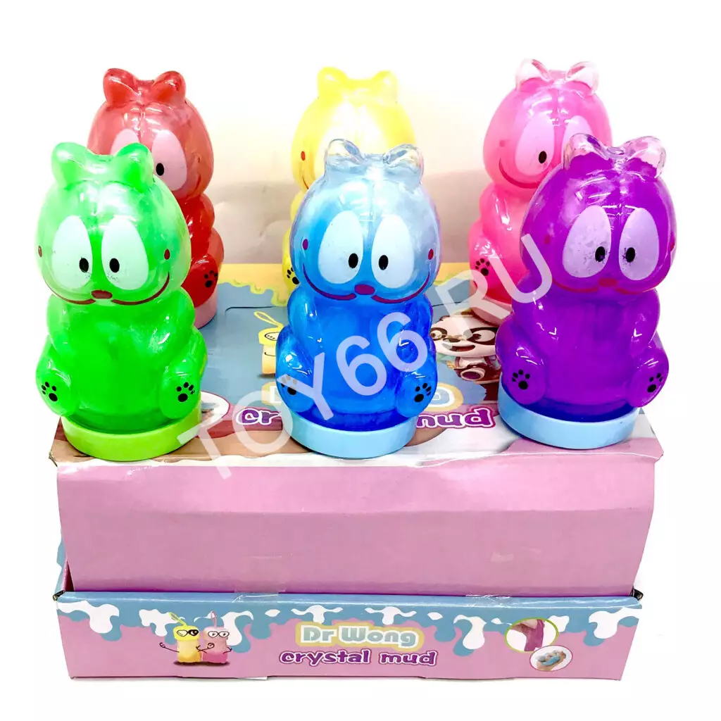 Лизун котик 12 шт в блоке LY-53