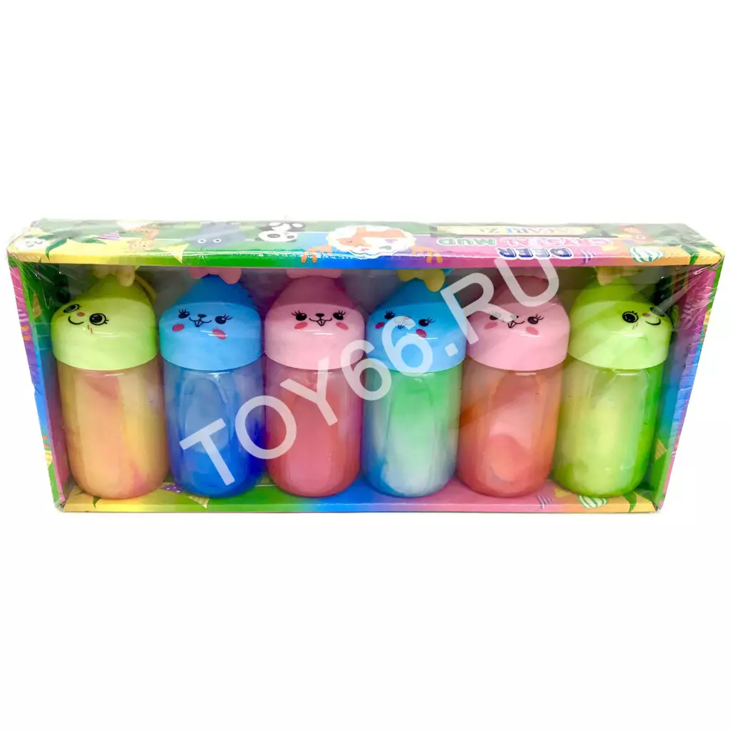 Лизун зайка 6 шт в блоке LY-55