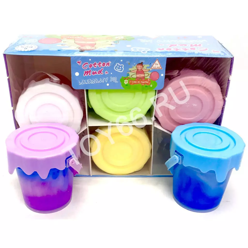 Лизун в банке, 6 шт в блоке LY-56