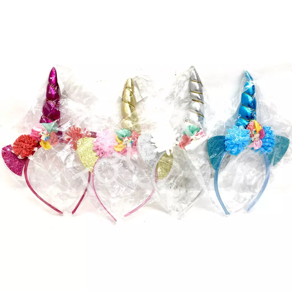 Ободок Единорог 12 шт в блоке MD-965