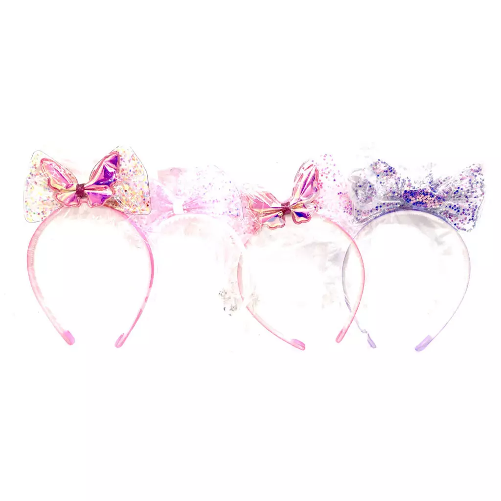 Ободок с бантиком 12 шт. в блоке MD-966