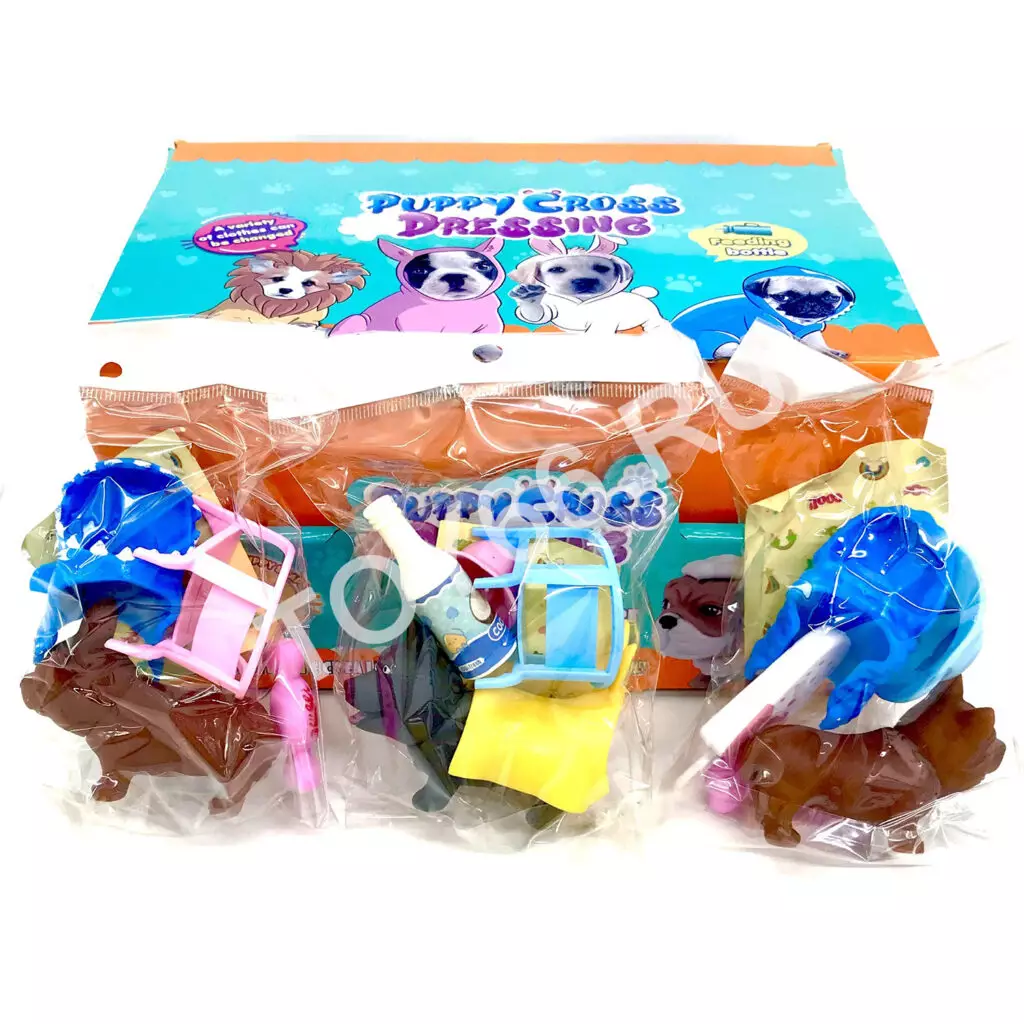 Собачка с аксессуарами 12 шт. в блоке QD-001B