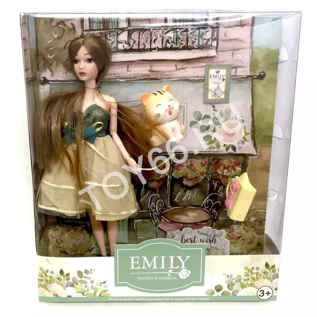 Кукла Emily с питомцем QJ122D