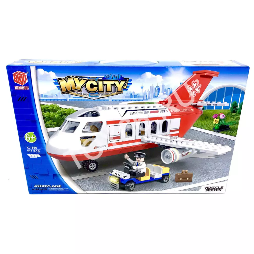 Конструктор Самолет 211 дет. XJ-855D