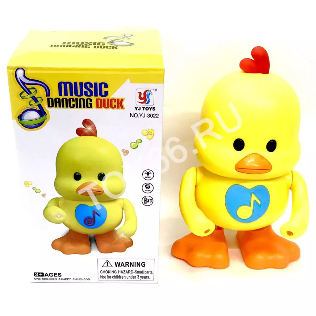 Уточка танцующая (свет, звук) YJ-3022