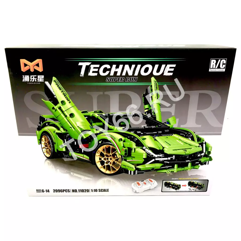 Конструктор Суперкар на радиоуправлении, 2096 дет. 11020