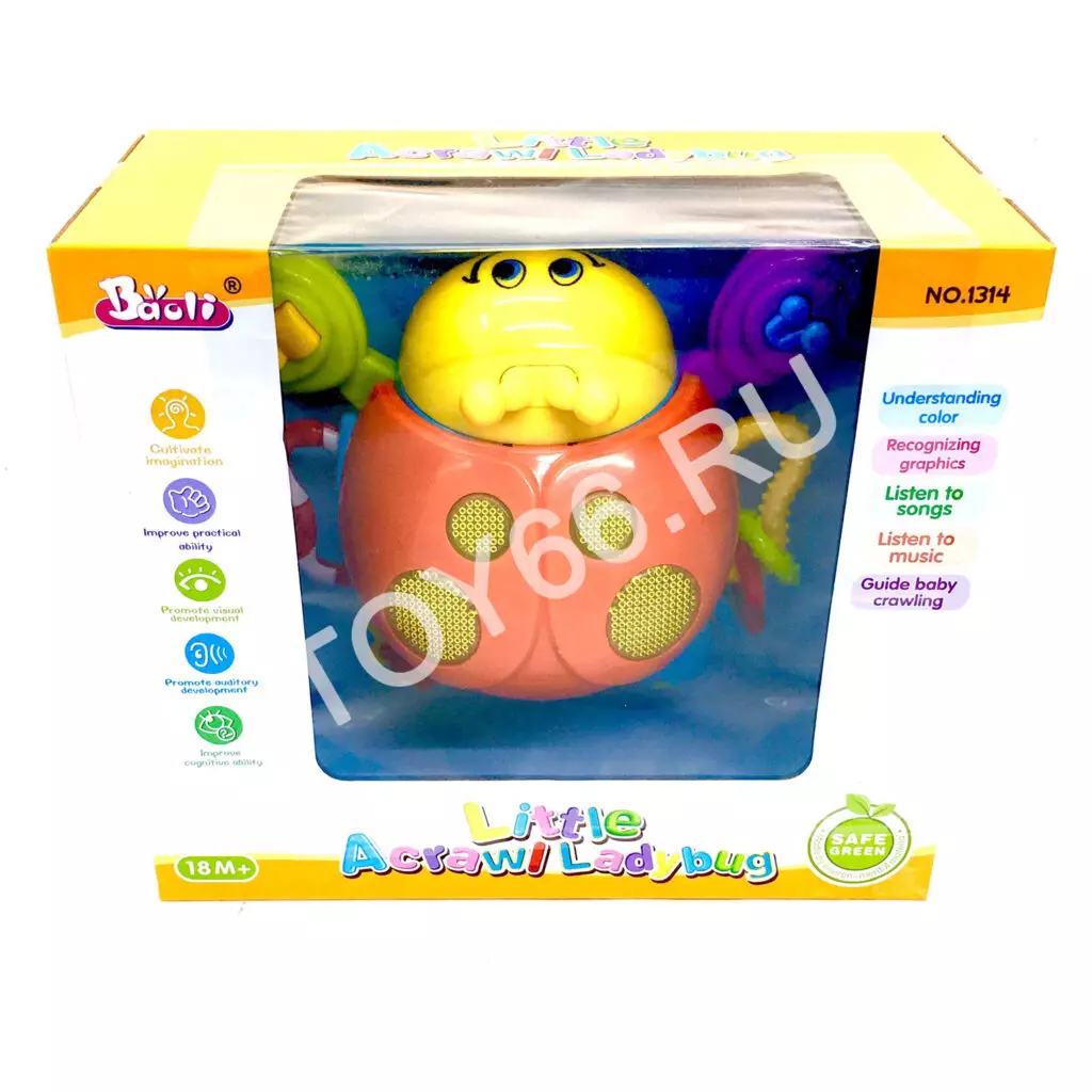 Игрушка для малышей Божья коровка (звук, свет) 1314