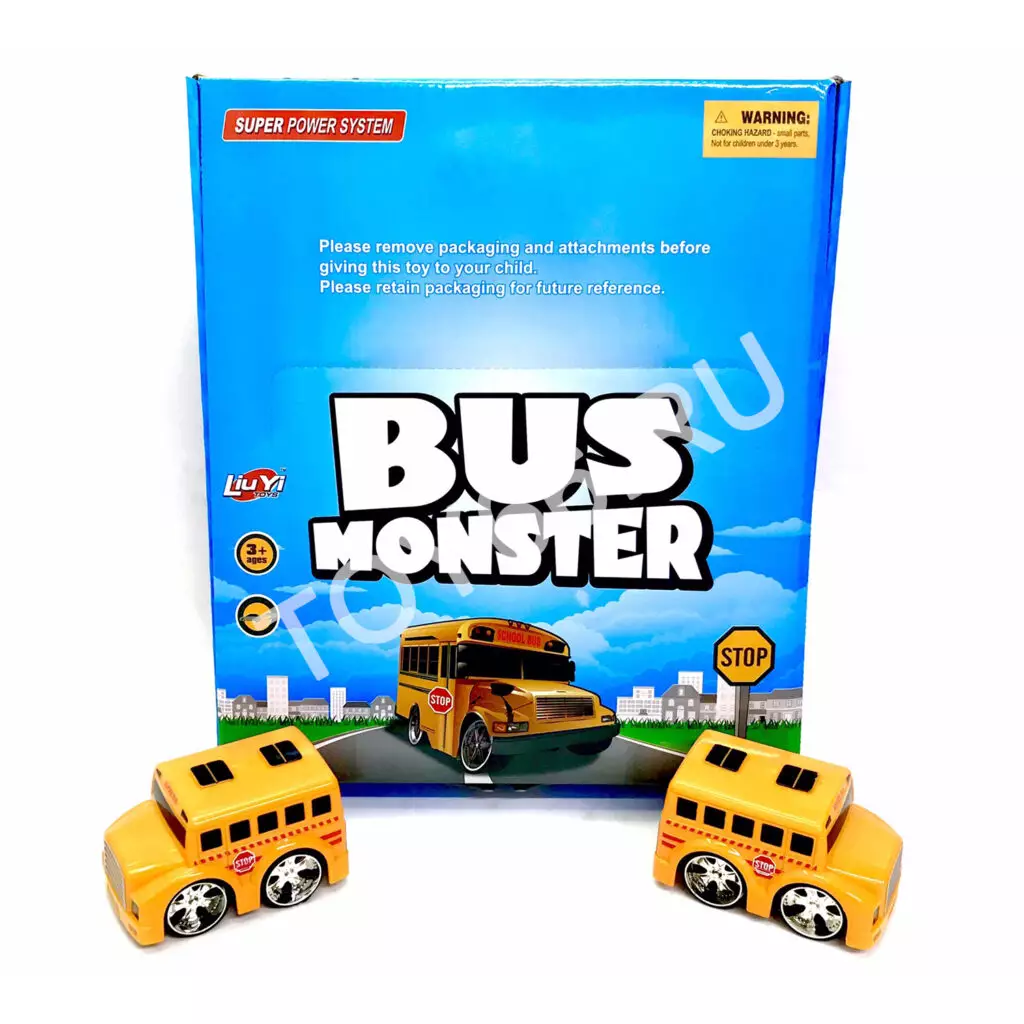 Автобус монстр 12 шт в блоке 137-LY137 Автобус монстр 12 шт в блоке 137-LY137