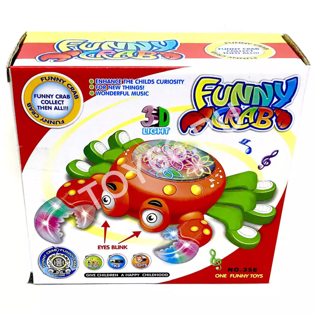 Краб на батарейках (свет, звук) 356