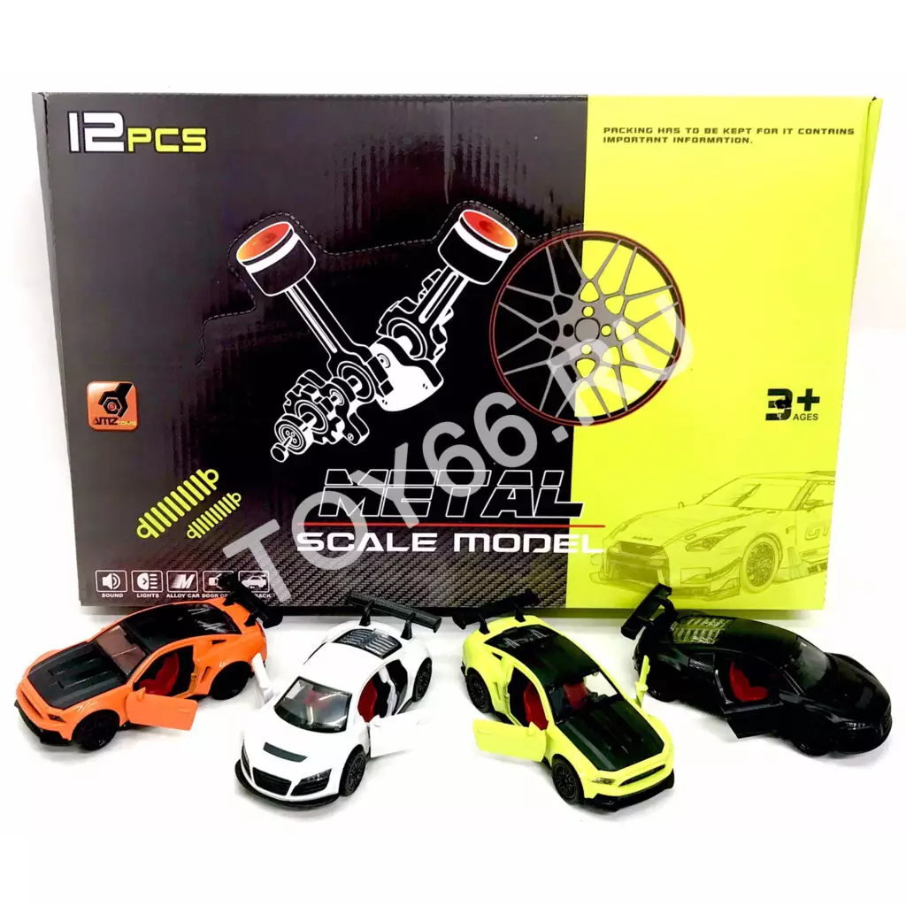 Модельки машин (металл) 12 шт. в блоке 3681D Модельки машин (металл) 12 шт. в блоке 3681D