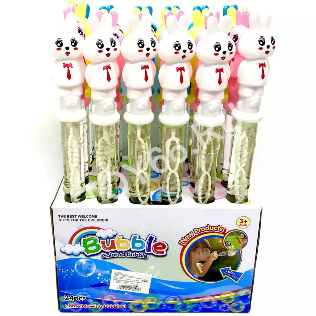 Мыльные пузыри Зайка 24 шт в блоке 3806