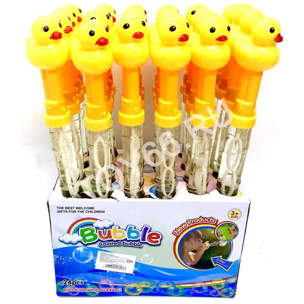 Мыльные пузыри Утка 24 шт в блоке 3807