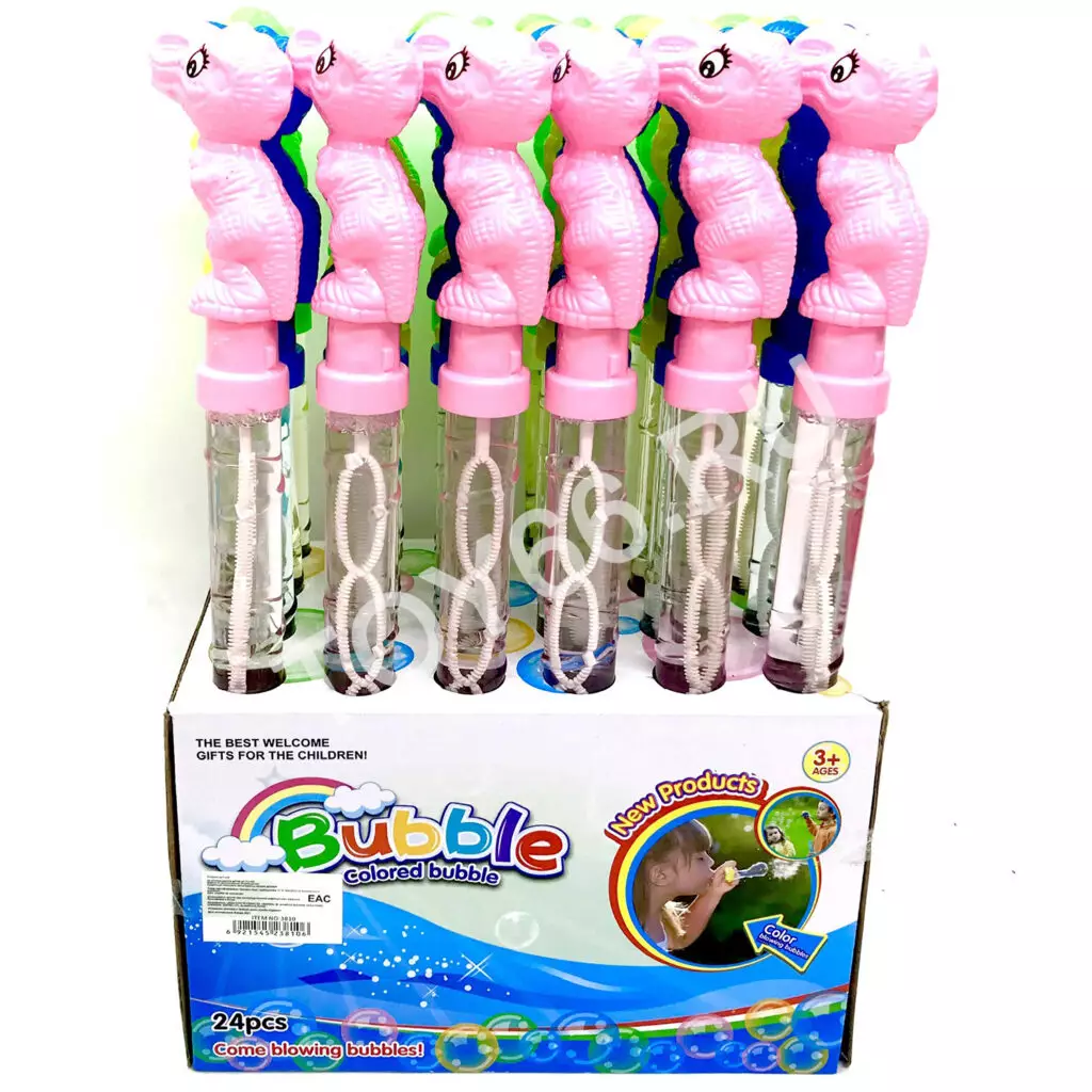 Мыльные пузыри Дино 24 шт в блоке 3810