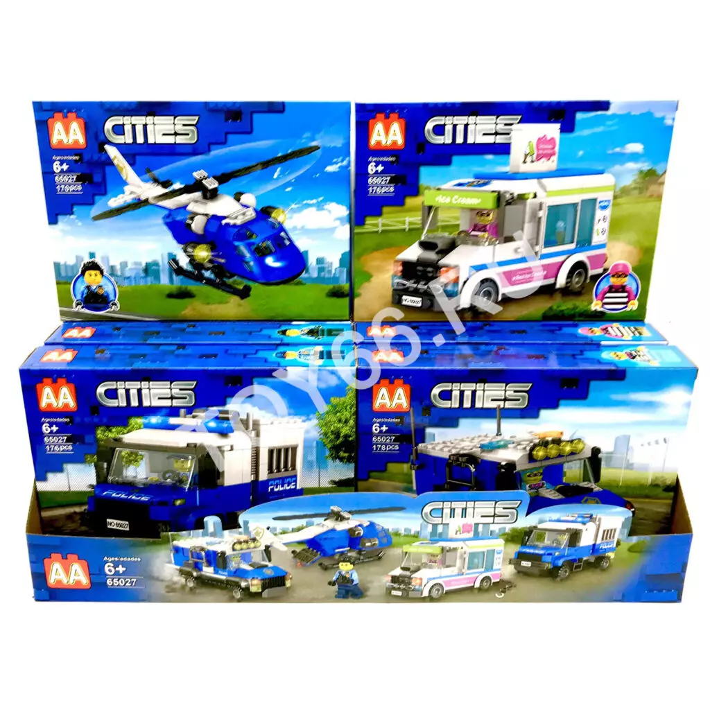 Конструктор Город 8 шт. в блоке 65027