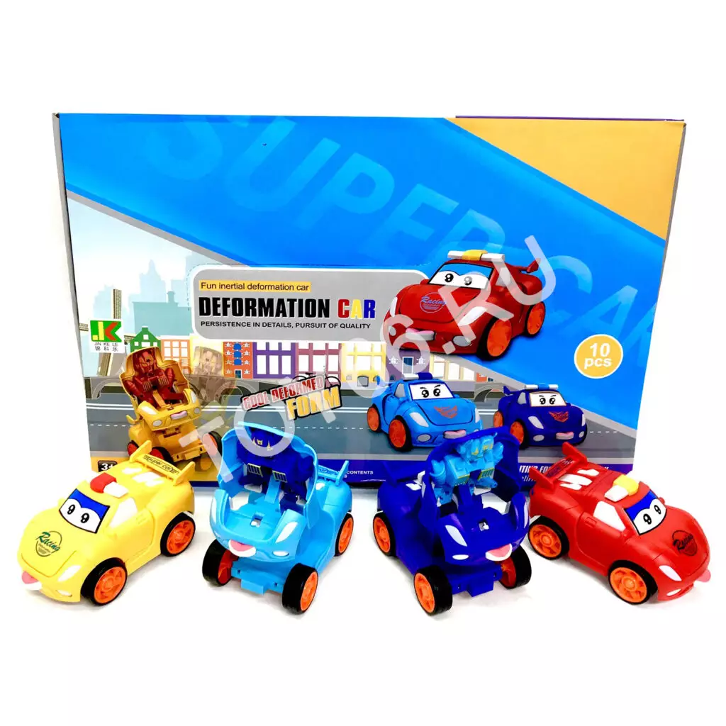 Машинки трансфомеры, 10 шт в блоке 889-168 Машинки трансфомеры, 10 шт в блоке 889-168