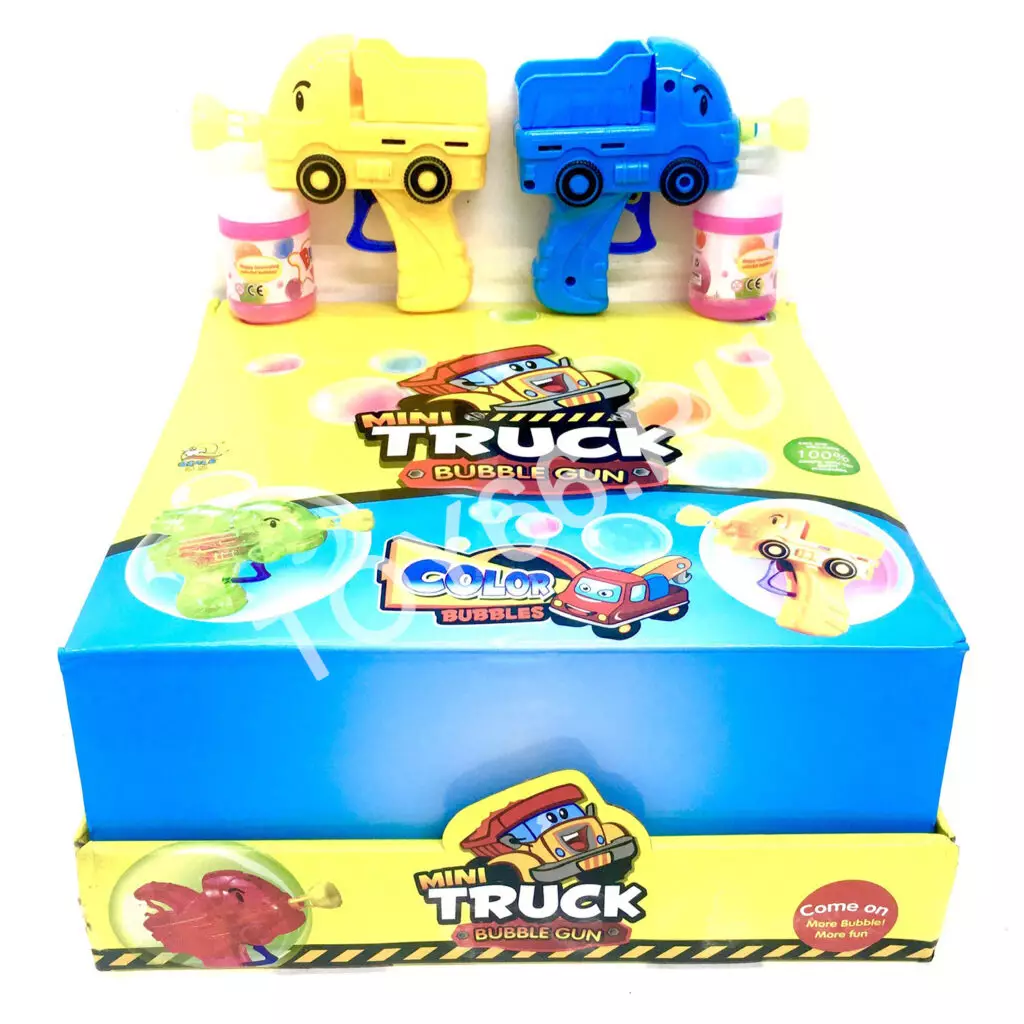 Мыльные пузыри Машинки пистолет 12 шт. в блоке 953