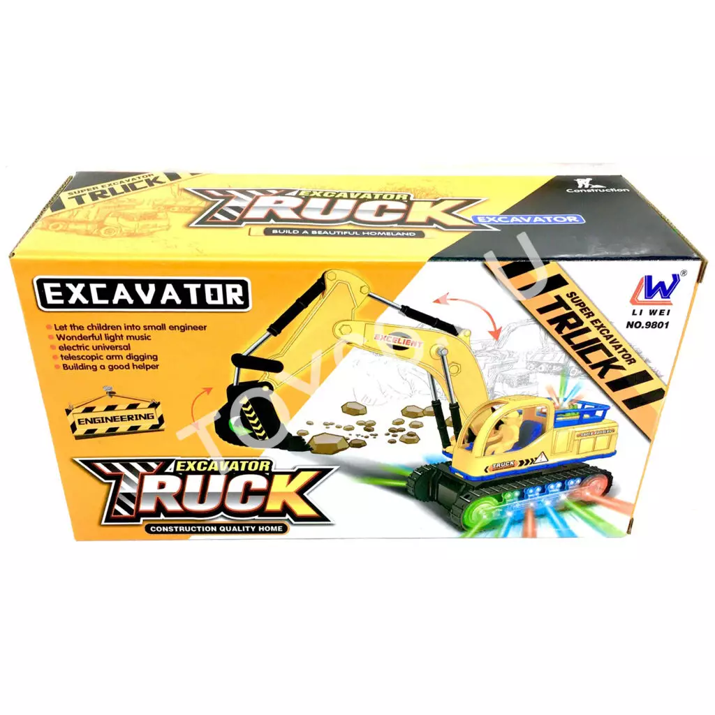 Экскаватор (свет, звук) 9801