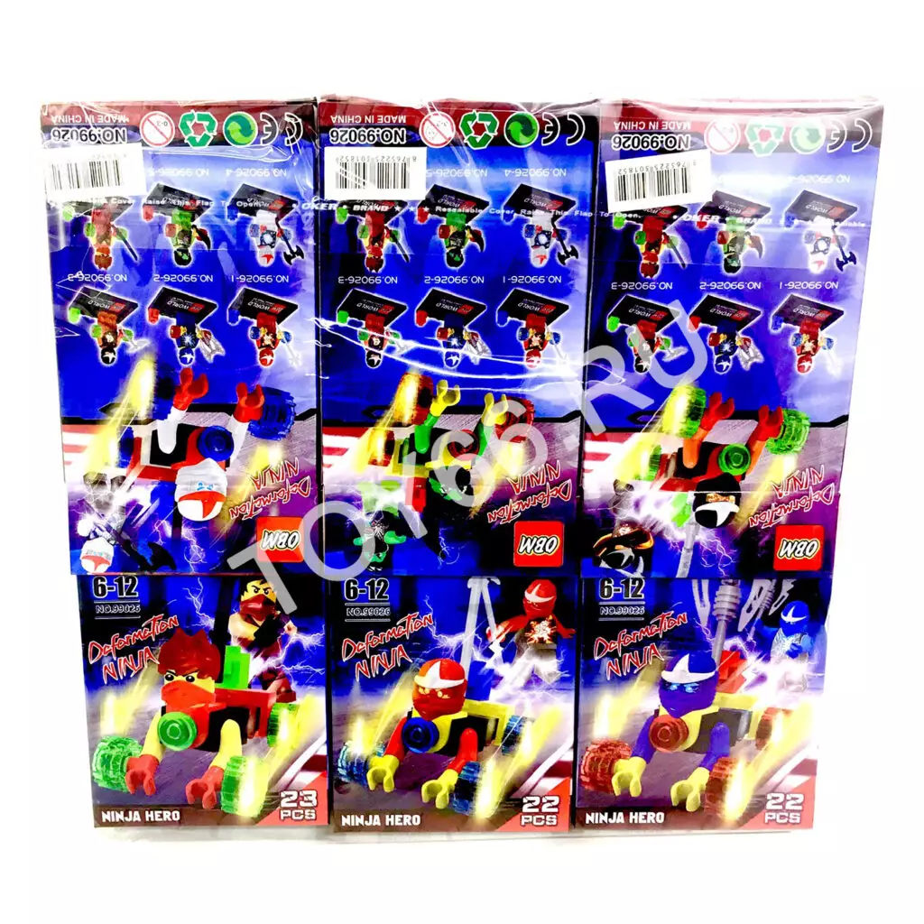 Конструктор Ниндзя 6 шт. в блоке 99026