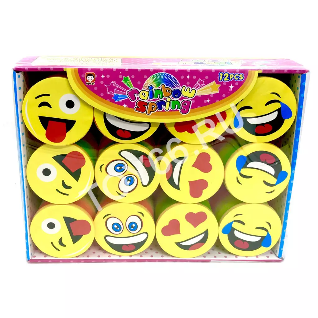 Пружинка Радуга 12 шт. в блоке B1219-Q