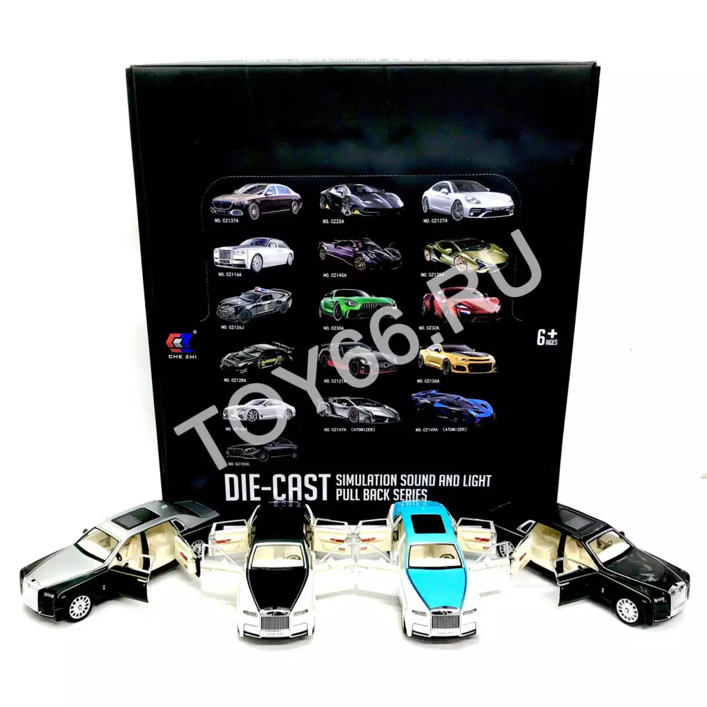 Модельки машин (металл, свет, звук) 8 шт. в блоке CZ116A