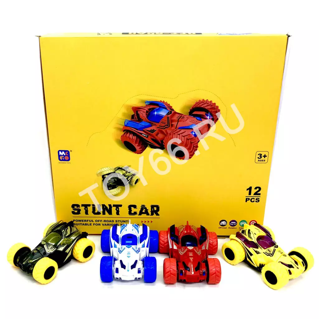 Машинка перевертыш, 12 шт в блоке D400-21 Машинка перевертыш, 12 шт в блоке D400-21