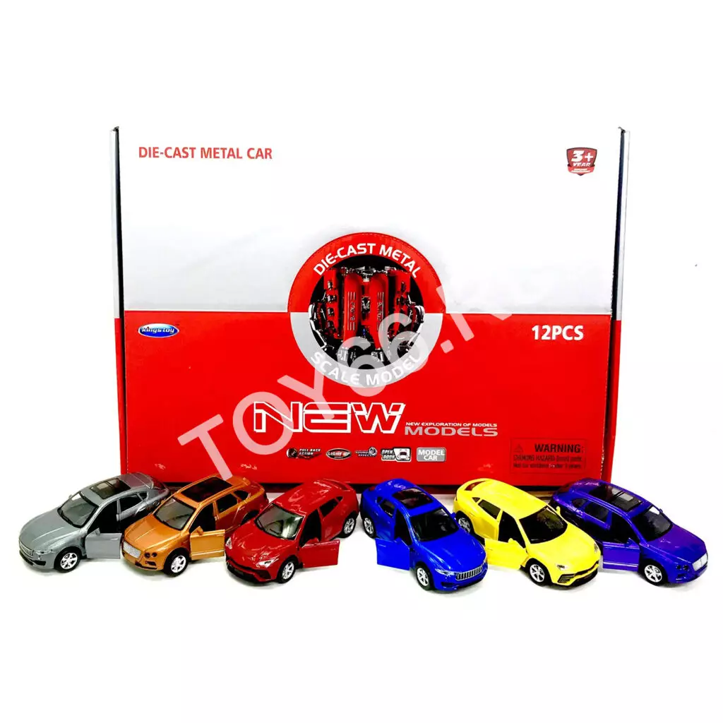 Модельки машин (металл) 12 шт. в блоке FY6168-12D Модельки машин (металл) 12 шт. в блоке FY6168-12D