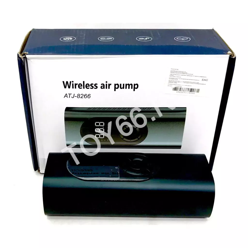 Беспроводной портативный воздушный насос для накачки шин HJ002